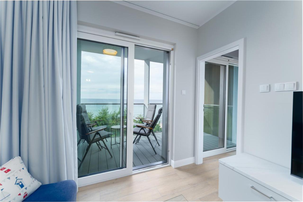 Apartament Kapitanski Z Widokiem Na Morze 4 Pietro - By Perlowa Przystan Rent Sianozety Exterior foto
