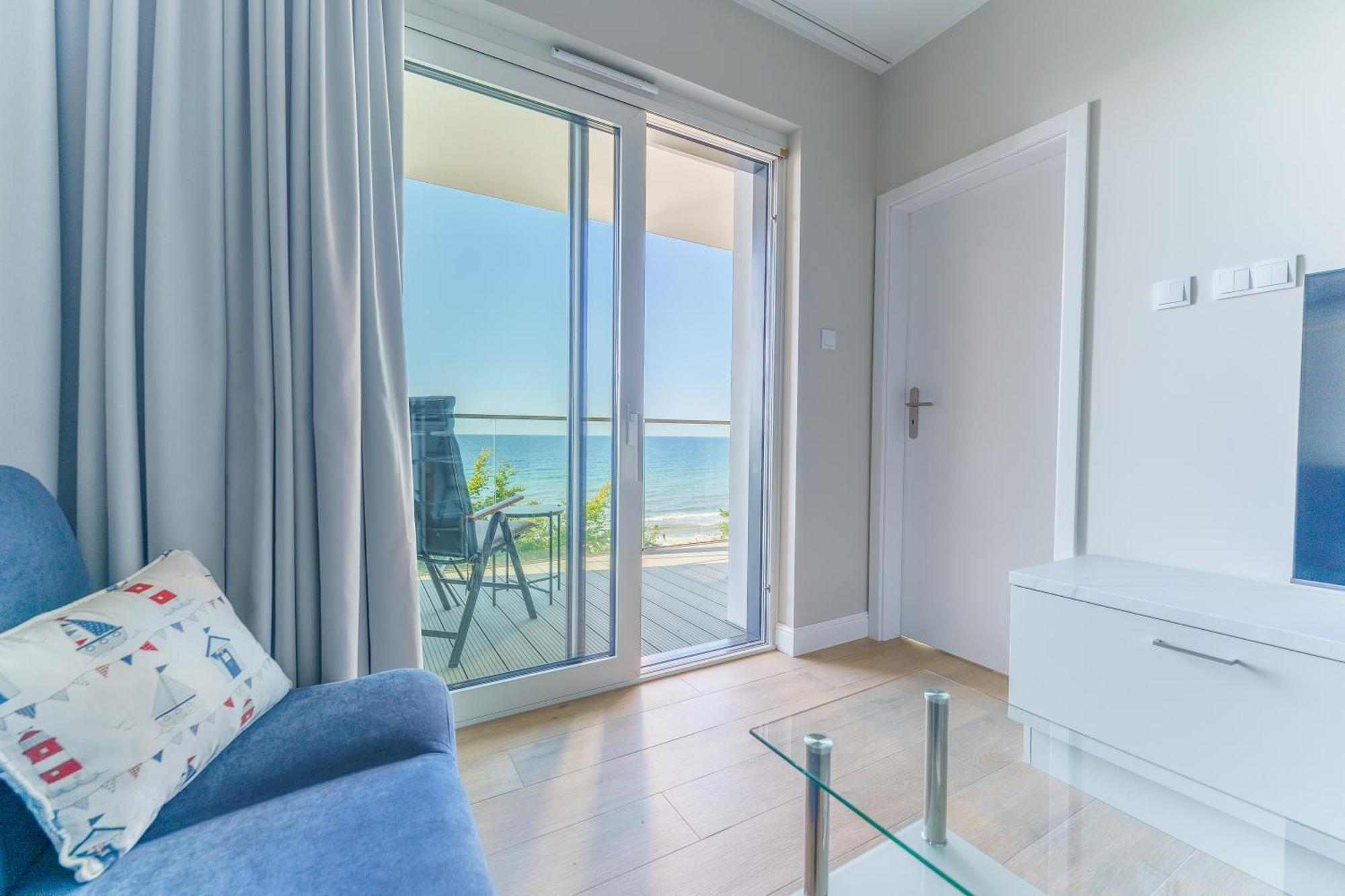 Apartament Kapitanski Z Widokiem Na Morze 4 Pietro - By Perlowa Przystan Rent Sianozety Exterior foto