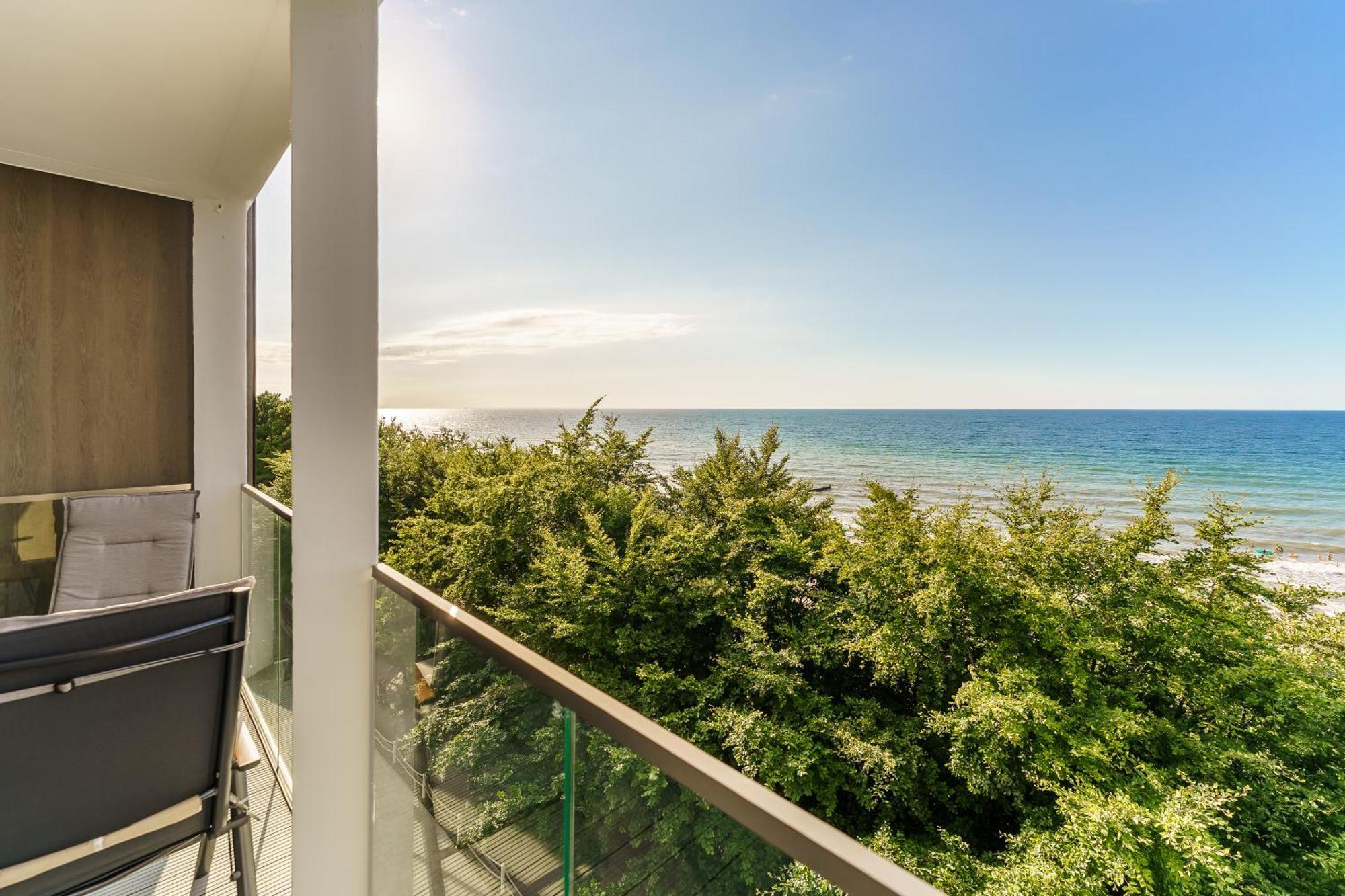 Apartament Kapitanski Z Widokiem Na Morze 4 Pietro - By Perlowa Przystan Rent Sianozety Exterior foto