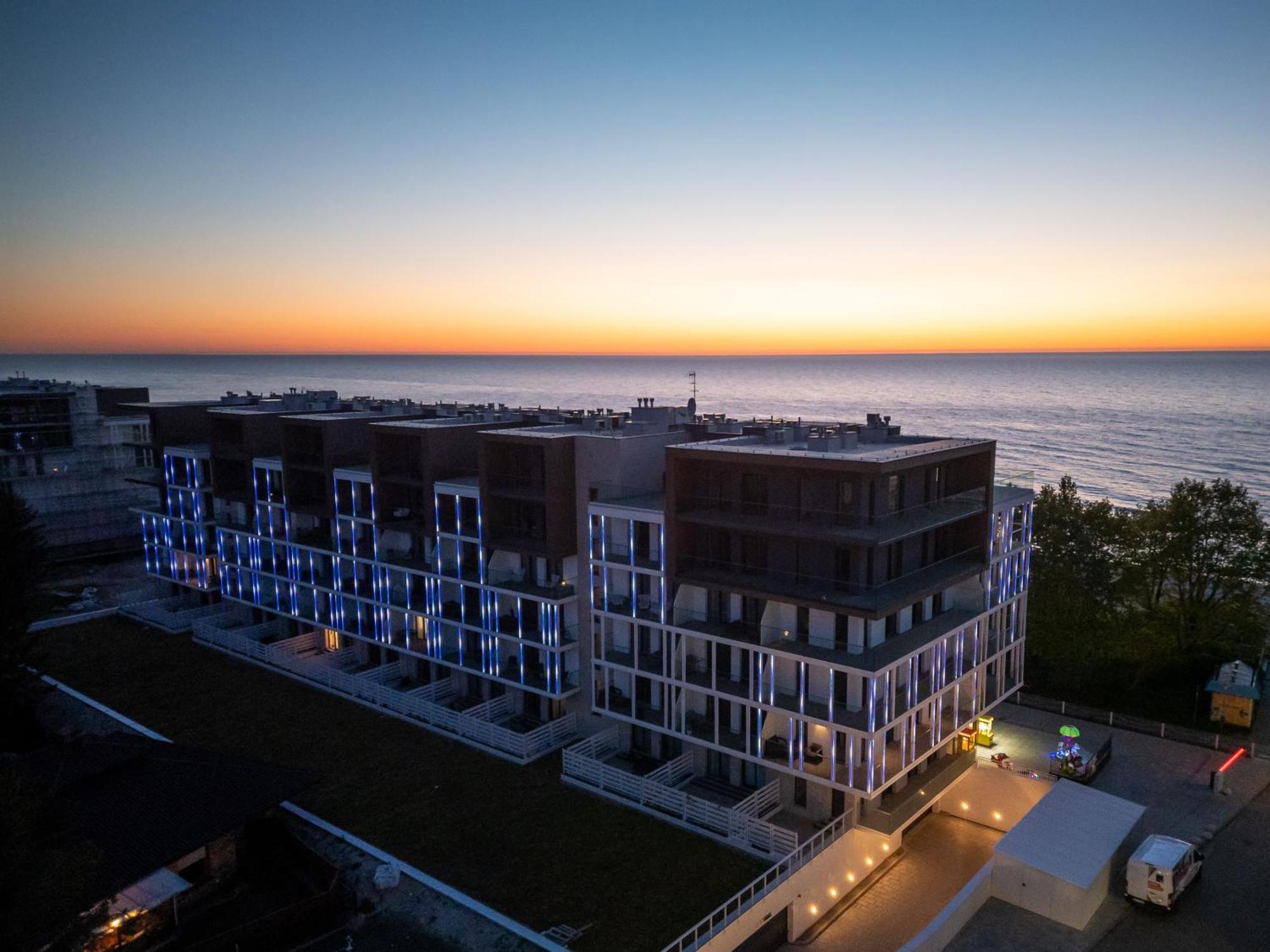 Apartament Kapitanski Z Widokiem Na Morze 4 Pietro - By Perlowa Przystan Rent Sianozety Exterior foto