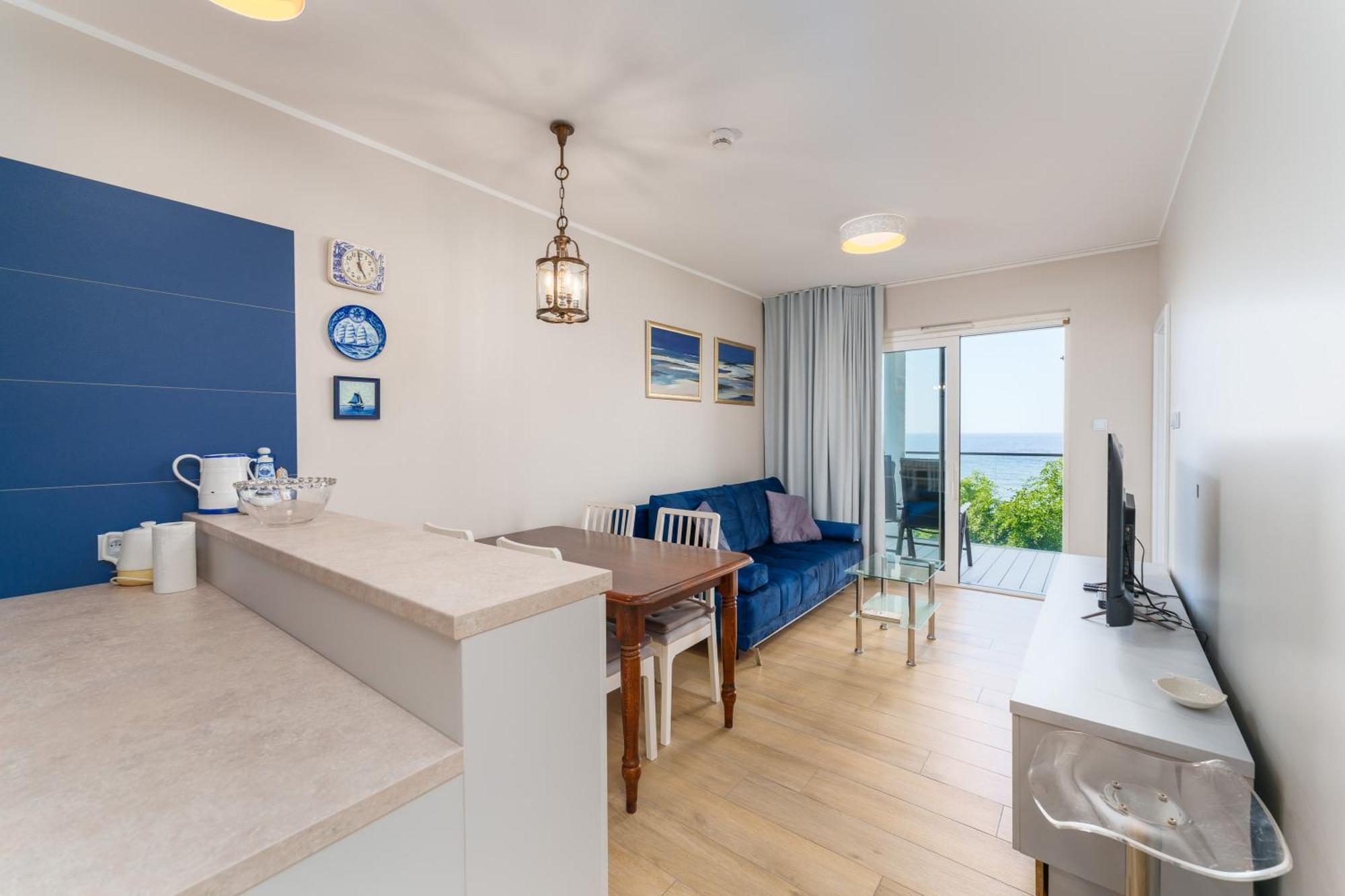 Apartament Kapitanski Z Widokiem Na Morze 4 Pietro - By Perlowa Przystan Rent Sianozety Exterior foto